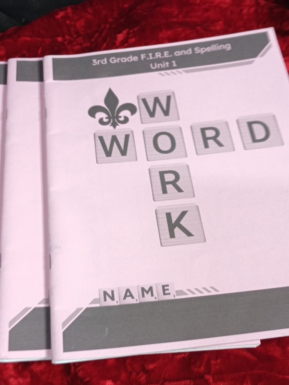 Third Grade Word Work Workbook - Pink Cover, Unbranded
